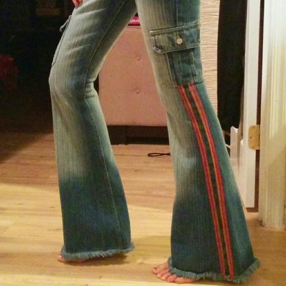 kosiuko Denim - RARE FIND AMAZING BELL BOTTOM JEANS